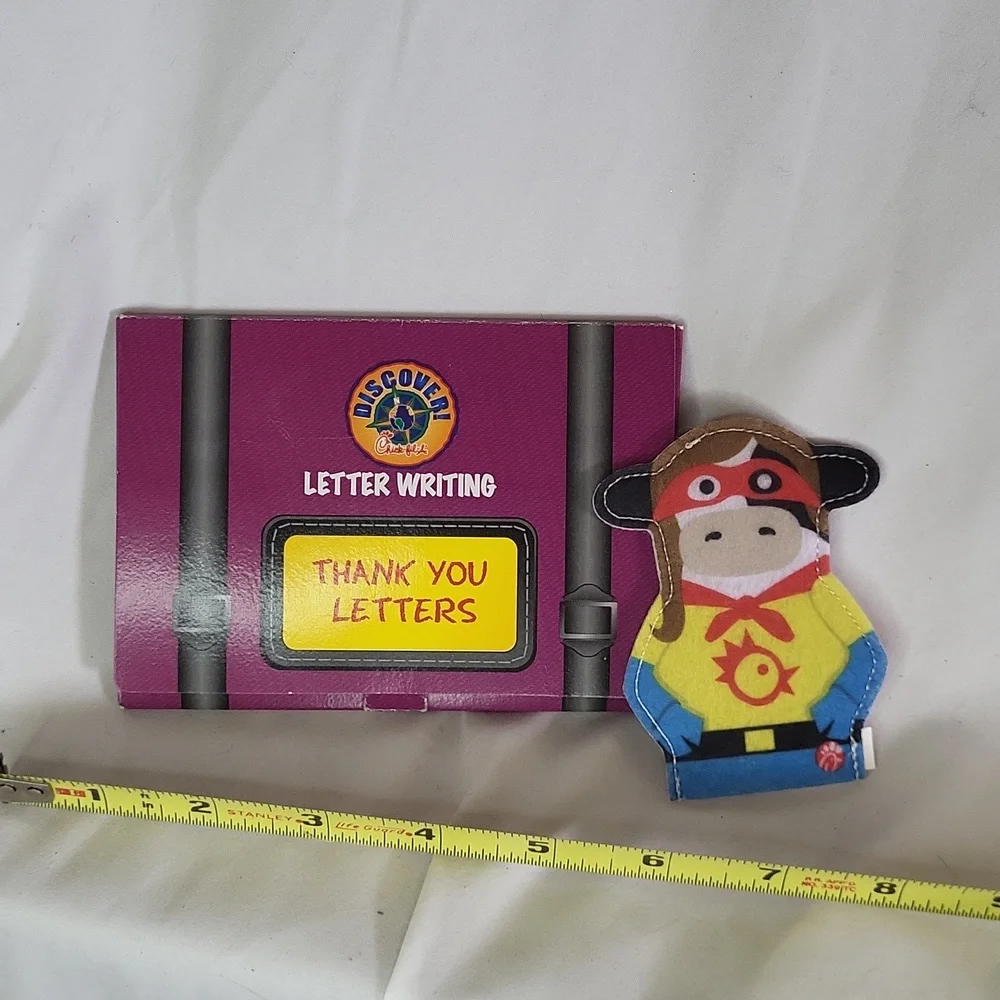 Chic Fil A vintage 1990s discover letter writing set thank you cards w fingerpup